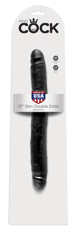 King Cock 12 inch Slim Double Ender Realistic Dildo Double Ender