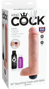 King Cock Squirting Cock with Balls Flesh Realistic Dildos