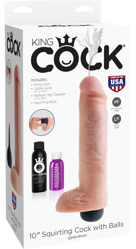 King Cock Squirting Cock with Balls Flesh - Realistic Dildos
