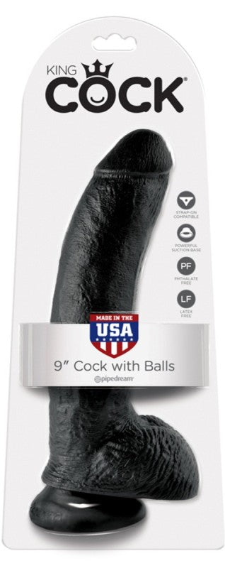 King Cock 9 inch Cock With Balls - Realistic Dildos