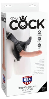 King Cock Strap-On Harness with 7 inch Cock Realistic Dildos
