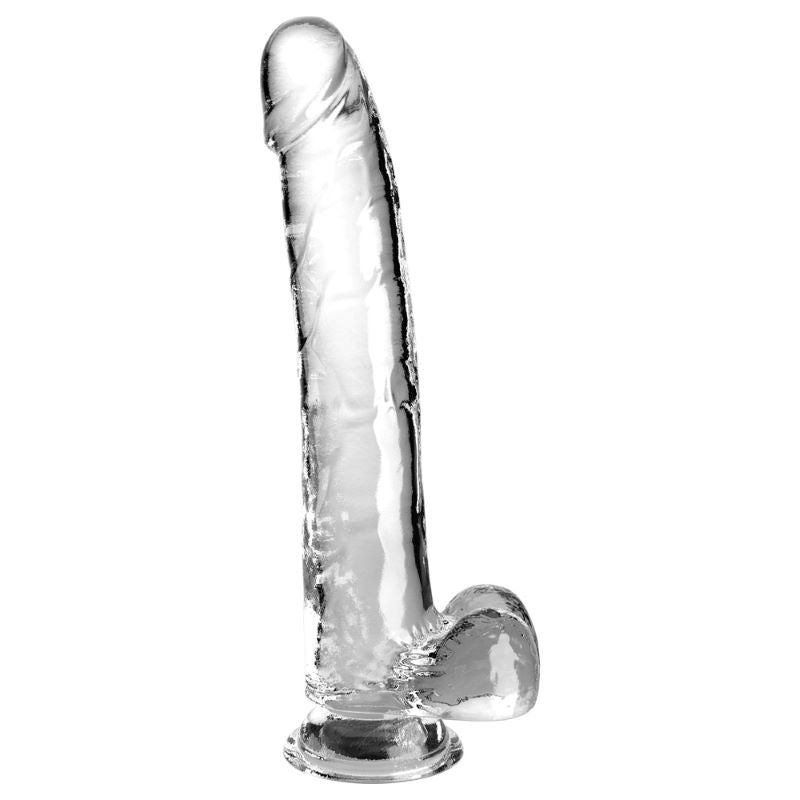 King Cock Clear Cock with Balls - Clear - Realistic Dildos