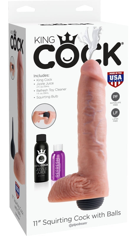King Cock Squirting Cock with Balls Flesh - Realistic Dildos