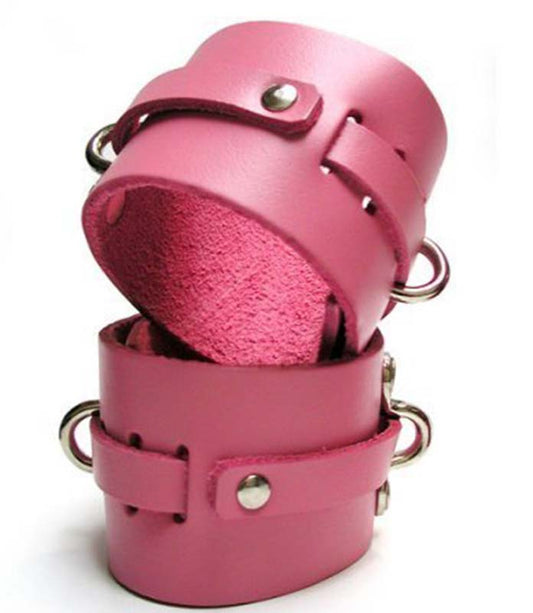 KinkLab Bound Leather Ankle Cuffs Cuffs and Restraints