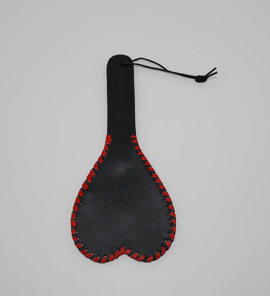 Kitties playpen Heart Shaped Leather Paddle 28cm Paddles And Slappers