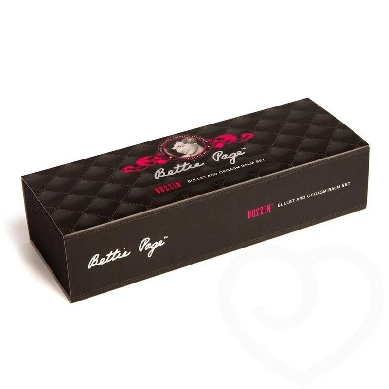 Bettie Page Buzzin Bullet and Balm Set Bullet Vibrators