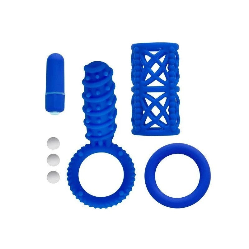 Simply Silicone 10X Couples Kit Blue Sex Kits