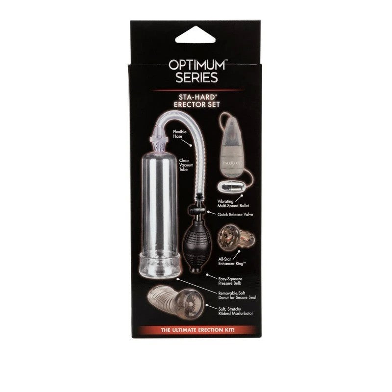 CalExotics Optimum Series Sta-Hard Erector Sex Toy Set Pumps, Extenders and Sleeves