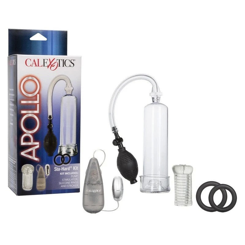 CalExotics Apollo Sta-Hard Mens Penis Pump Kit Sex Kits