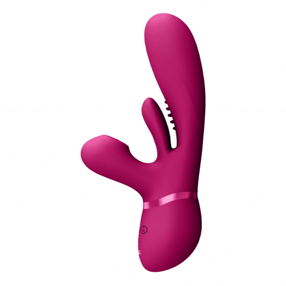 Kura - Thrusting G-Spot Vibrator with Flapping Tongue Rabbit Vibrators