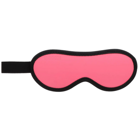 Scala Glow In The Dark Leather Blindfold Pink Masks And Blindfolds