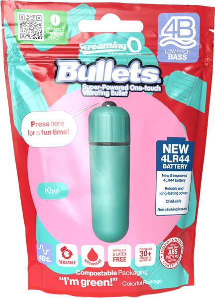 Screaming O 4B Low Pitch Bass Waterproof Bullet Vibrator Bullet Vibrators