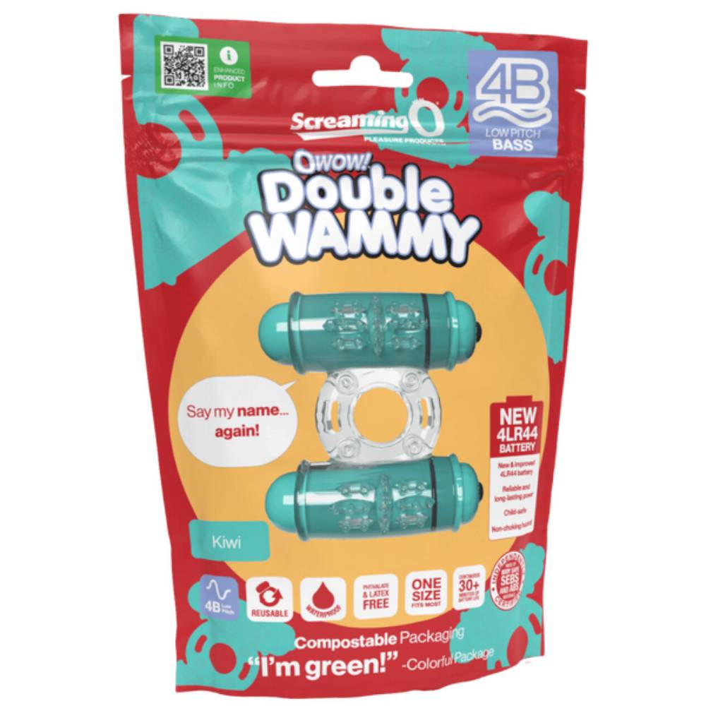 Screaming O Double Wammy Vibrating Cock Ring 4B Low Pitch Bass Vibrating Cock Rings