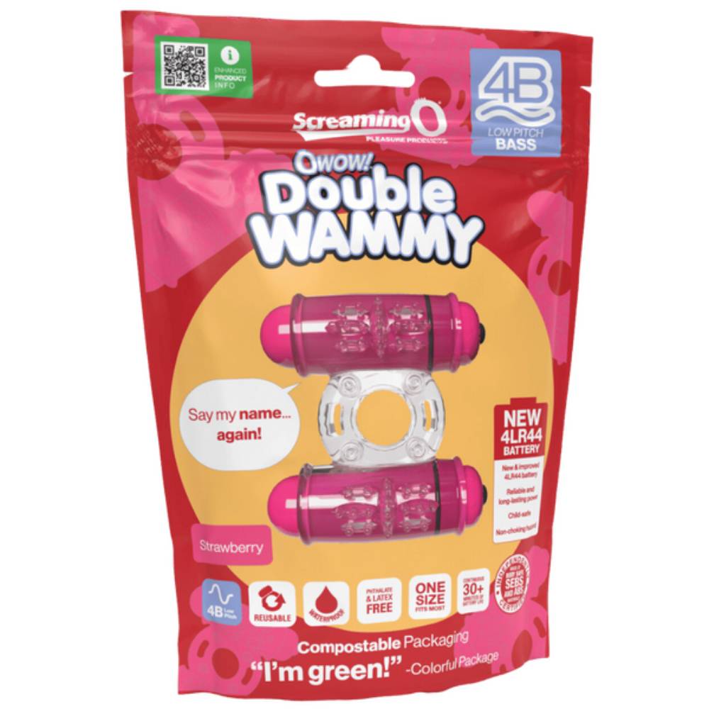 Screaming O Double Wammy Vibrating Cock Ring 4B Low Pitch Bass Vibrating Cock Rings