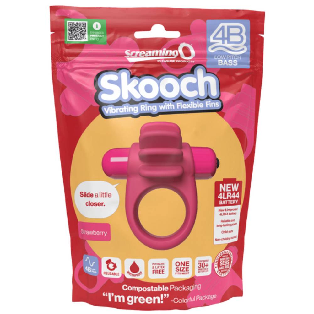 Screaming O Skooch 4B Low Pitch Bass Flexible Mens Cock Ring Vibrating Cock Rings