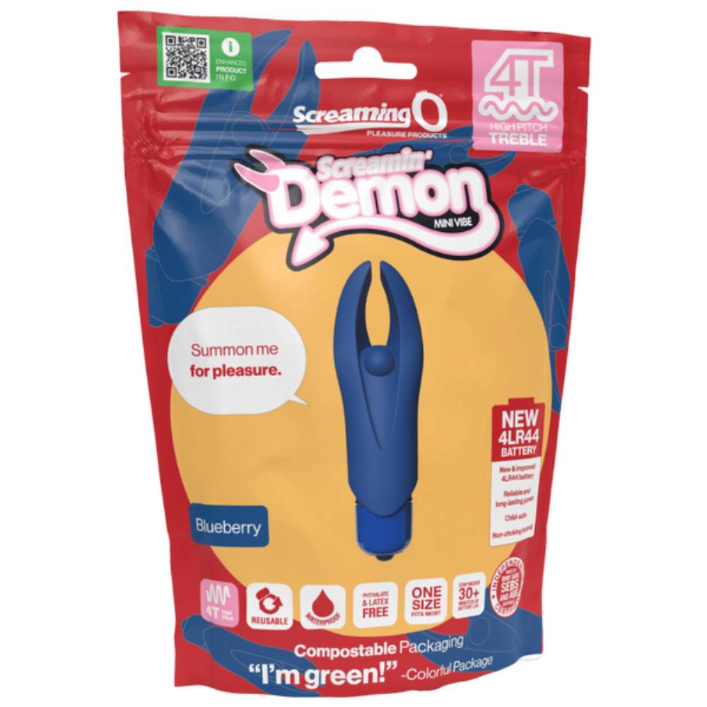 Screaming O Demon 4T High Pitch Treble Clitoral Massager Clit Ticklers and Pulsators