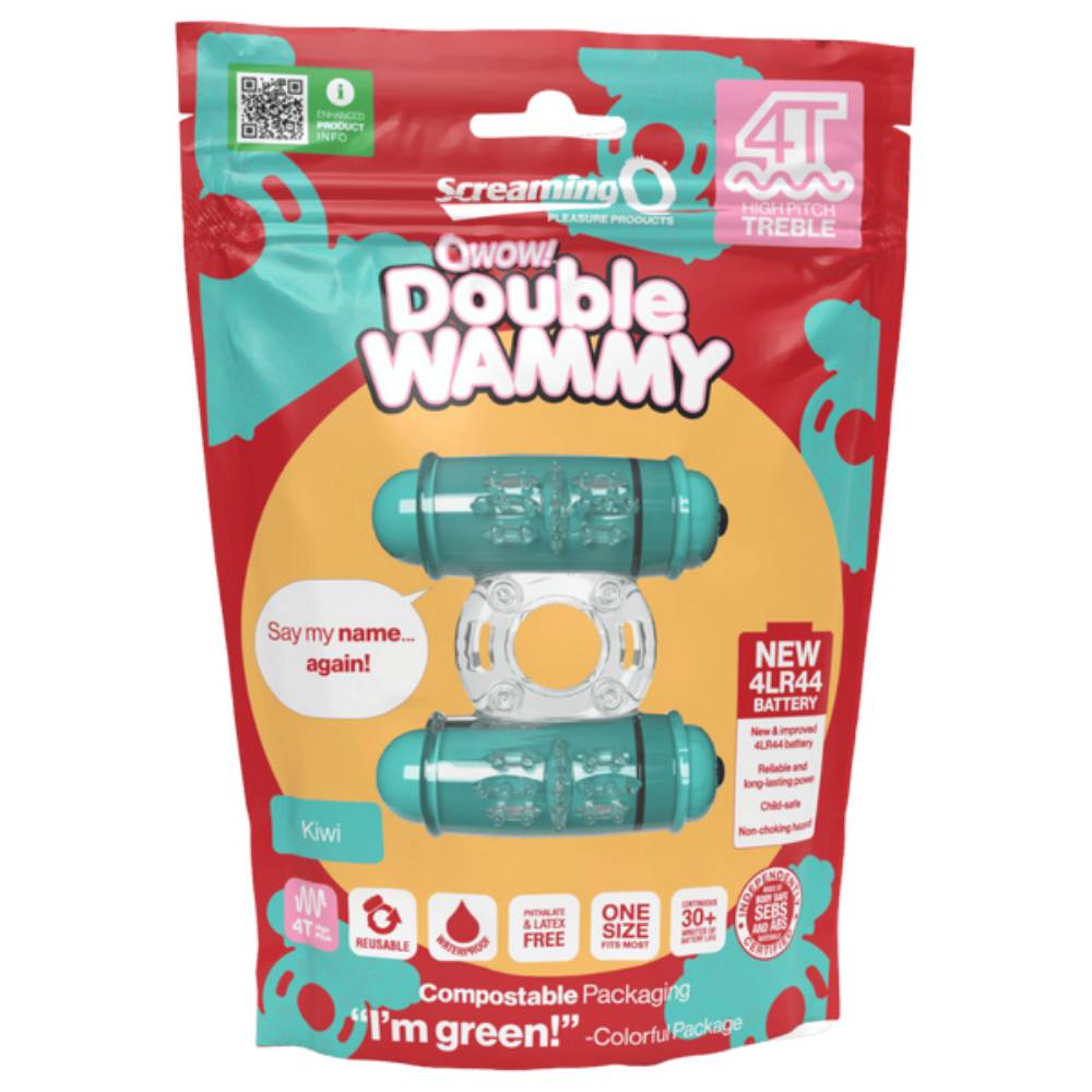 Screaming O Double Wammy 4T High Pitch Treble Multi Function Cock Ring Vibrating Cock Rings