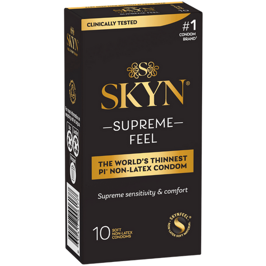 Ansell Supreme Feel 10's Soft and Non Latex Condoms - Condoms