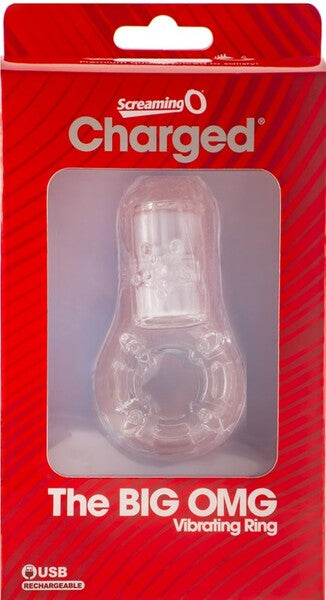 Charged The Big Omg Vibrating Cock Ring Clear Vibrating Cock Rings