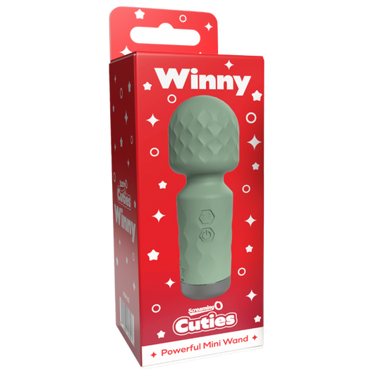 Screaming O Cuties Winny Rechargeable Mini Wand Green Body Wands