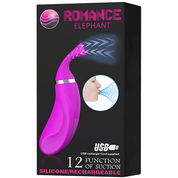 Baile Romance Elephant Rechargeable Clitoral Vibrator Purple Clit Ticklers and Pulsators