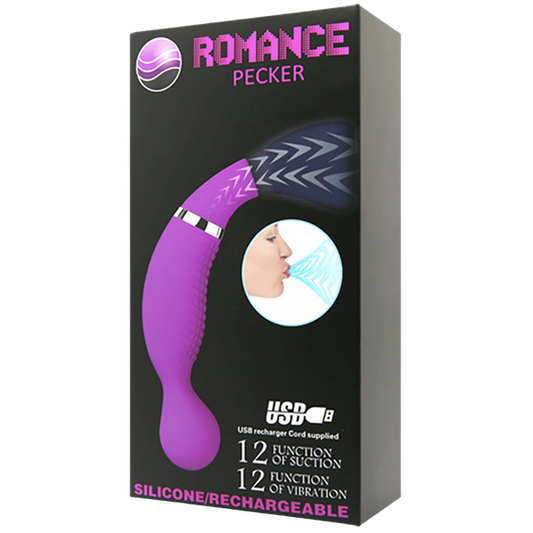 Baile Romance Pecker Rechargeable Clitoral Stimulator Purple Clit Ticklers and Pulsators