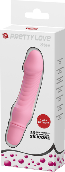 Pretty Love Stev 10 Functions Vibrating Dildo Pink Vibrating Dildos