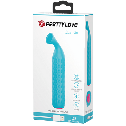 Baile Quentin 12 Functions Clitoral Stimulator Blue Clit Ticklers and Pulsators