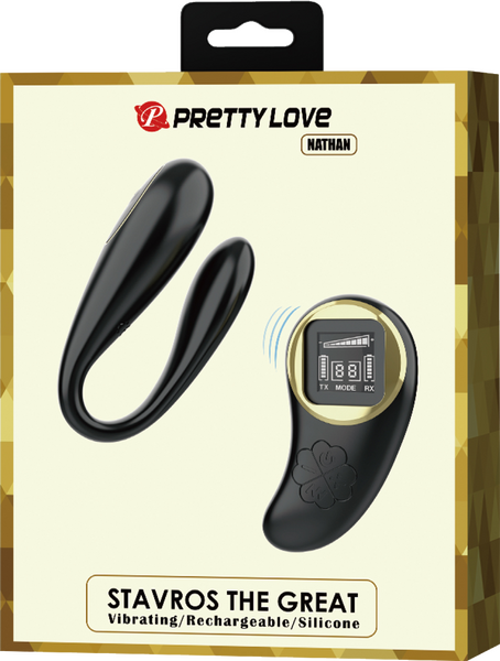Stavros The Great Nathan Remote Control G Spot Vibrator Black G-Spot Vibrators