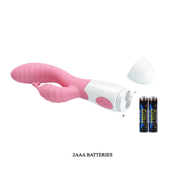 Baile Hyman Multi Functions Thrusting Rabbit Vibrator Pink Rabbit Vibrators