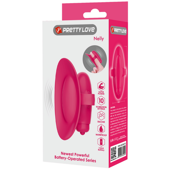 Baile Nelly Ribbed Silicone Finger Massager Pink Finger and Tongue Vibrators