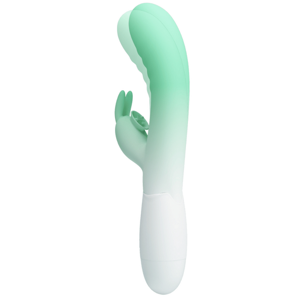 Pretty Love Cerberus 30 Function Vibrating Rabbit Massager Seafoam / White Rabbit Vibrators