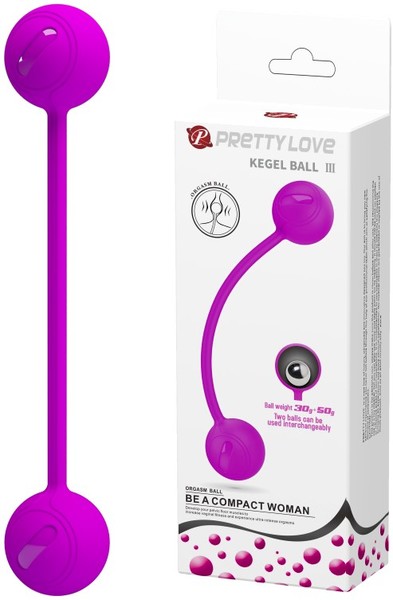 Pretty Love Kegel Exerciser Ball III Purple Love Eggs and Kegel Exercisers