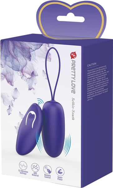 Pretty Love Selkie Youth Wireless Remote Control Love Egg Massager Purple Love Eggs and Kegel Exercisers