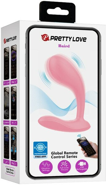 Pretty Love App Control 12 Function Rechargeable Baird Vibrator Pink G-Spot Vibrators
