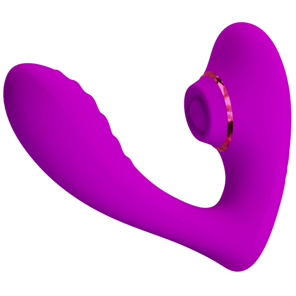 Pretty Love Nauty Rechargeable Clitoral Stimulator Purple Clit Ticklers and Pulsators