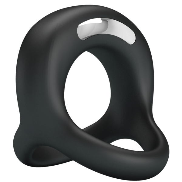 Pretty Love Elliott 10 Function Vibrant Penis Ring Black Vibrating Cock Rings