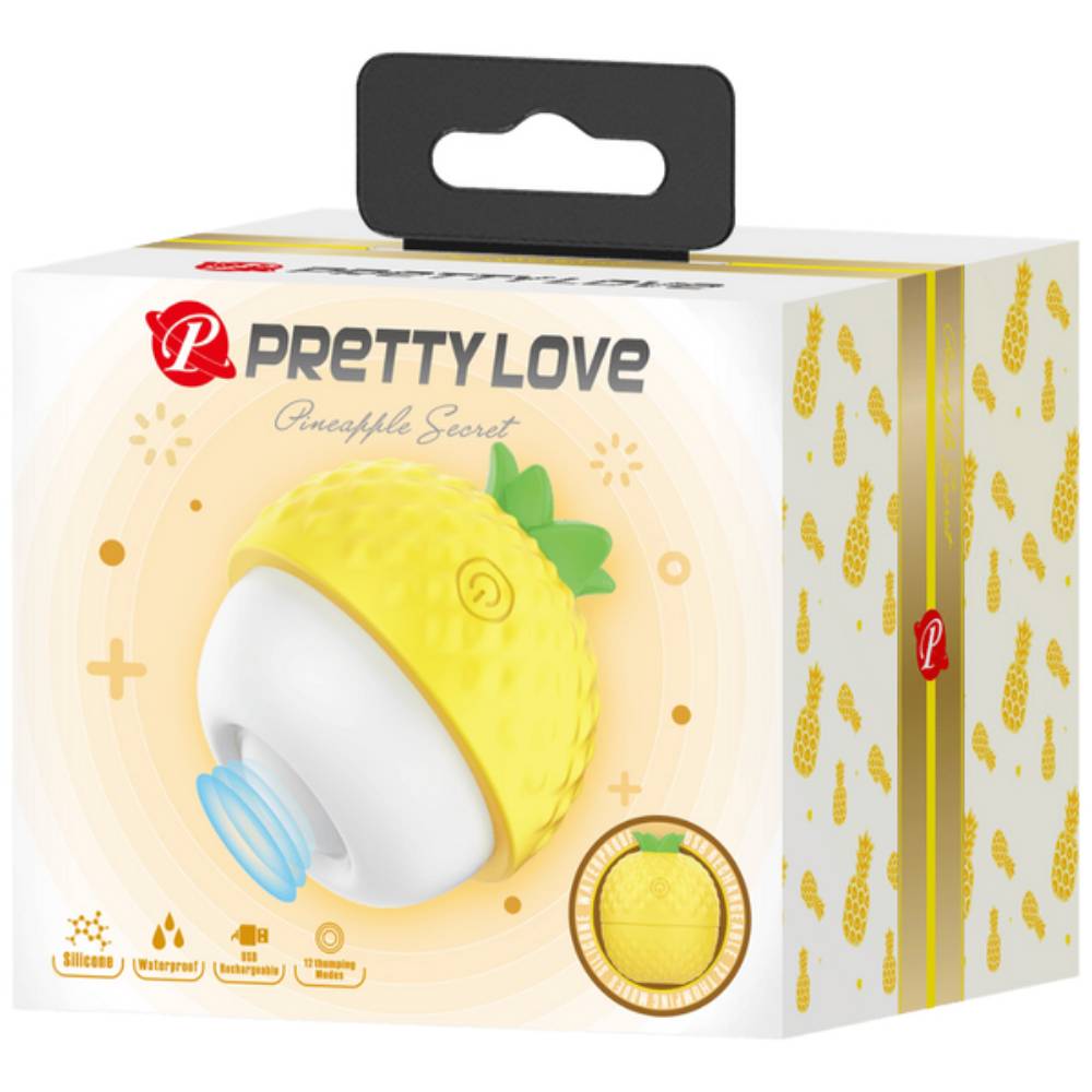 Pretty Love Rechargeable Pineapple Secret Clitoral Vibrator Clit Ticklers and Pulsators