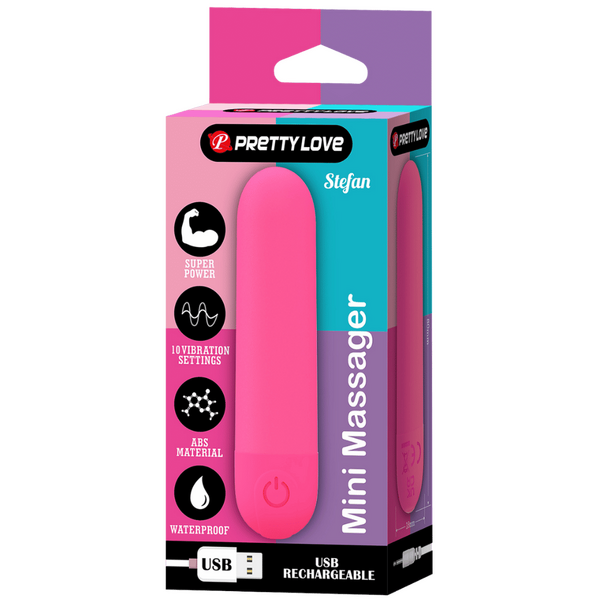 Pretty Love Stefan Rechargeable Mini Bullet Massager Bullet Vibrators