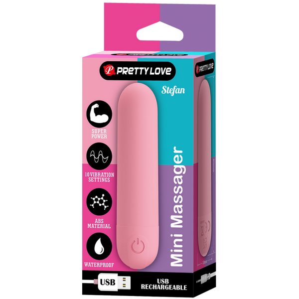 Pretty Love Stefan Rechargeable Mini Bullet Massager Bullet Vibrators