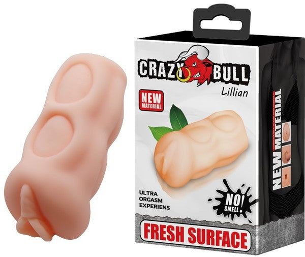 Crazy Bull Lillian Portable Realistic Male Masturbator Flesh Realistic Butts And Vaginas