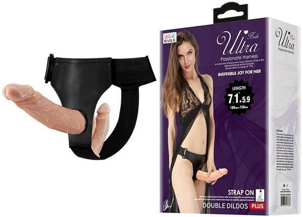 Pretty Love Ultra Passionate Double Dildo Strap On Harness Strap On Sextoys