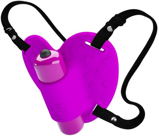 Pretty Love Heartbeat Vibrating Clitoral Massager Purple - Clit Ticklers and Pulsators