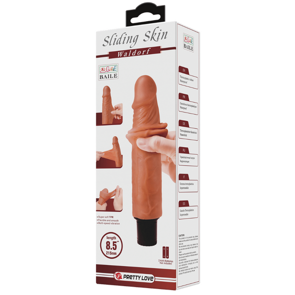 Pretty Love Waldorf 8.5 Inch Vibrating Dildo Tan Vibrating Dildos