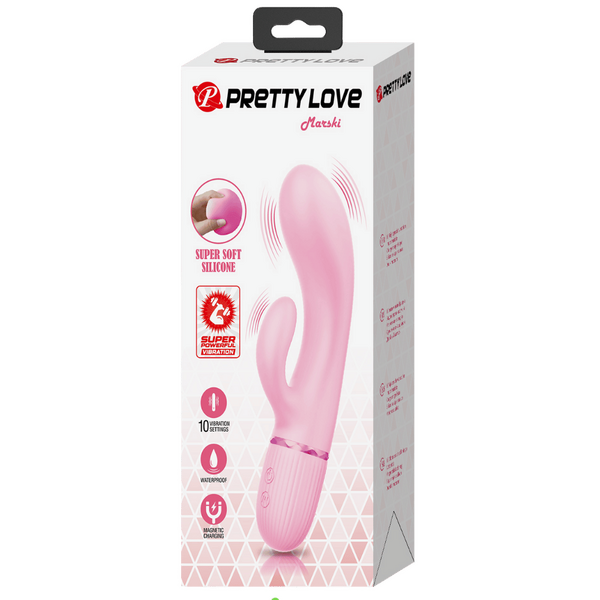 Pretty Love Marski Silicone Dual Motor Rabbit Vibrator Rabbit Vibrators