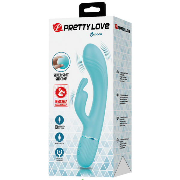 Pretty Love Scocco Dual Motor Silicone Rabbit Massager Rabbit Vibrators