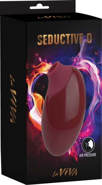 La Viva Seductive O 10 Function Clitoral Massager Ruby Red Clit Ticklers and Pulsators