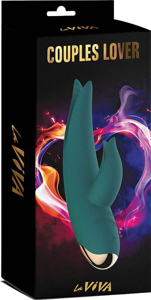 La Viva Couples Lover 9 Mode Rabbit Vibrator Teal Rabbit Vibrators