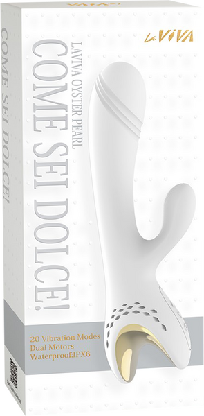 La Viva Come Sei Dolce 20 Function Rabbit Massager White Rabbit Vibrators