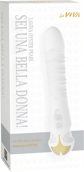 La Viva Sei Una Bella Donna 10 Thrusting Mode G Spot Vibrator White G-Spot Vibrators